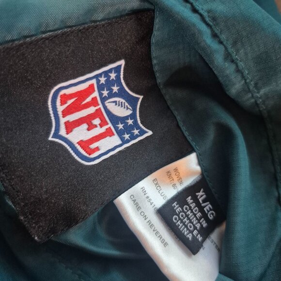 Philadelphia Eagles Reversible Hoodie Jacket Gray/Teal size L - Picture 7 of 7